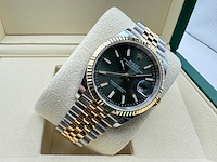 Rolex datejust 36 126233 | green stick dial | jubilee | unworn | 2026 - afbeelding 6 van  12