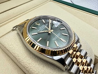 Rolex datejust 36 126233 | green stick dial | jubilee | unworn | 2026 - afbeelding 11 van  12