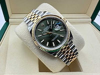 Rolex datejust 36 126233 | green stick dial | jubilee | unworn | 2026 - afbeelding 5 van  12