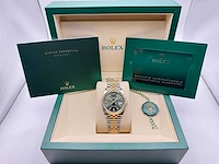 Rolex datejust 36 126233 | green stick dial | jubilee | unworn | 2026 - afbeelding 4 van  12