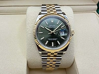 Rolex datejust 36 126233 | green stick dial | jubilee | unworn | 2026 - afbeelding 1 van  12