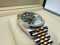 Rolex datejust 36 126233 | green stick dial | jubilee | unworn | 2026 - afbeelding 10 van  12
