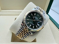 Rolex datejust 36 126233 | green stick dial | jubilee | unworn | 2026 - afbeelding 6 van  12