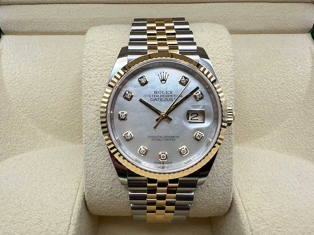 Rolex datejust 36 | 126233 | mother of pearl | unworn | 2025 - afbeelding 1 van  12