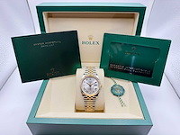 Rolex datejust 36 126233 | silver with diamonds on 6&9 | jubilee | unworn | 2026 - afbeelding 4 van  12