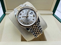 Rolex datejust 36 126233 | silver with diamonds on 6&9 | jubilee | unworn | 2026 - afbeelding 5 van  12