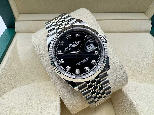 Rolex datejust 36 126234 | black diamond dot dial | jubilee | unworn | 2026 - afbeelding 5 van  12