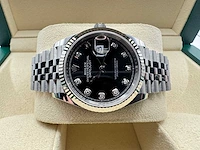 Rolex datejust 36 126234 | black diamond dot dial | jubilee | unworn | 2026 - afbeelding 7 van  12