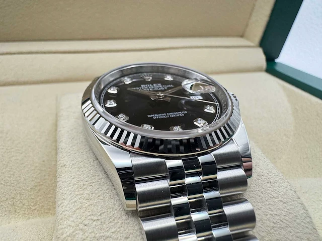 Rolex datejust 36 126234 | black diamond dot dial | jubilee | unworn | 2026 - afbeelding 10 van  12