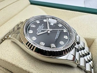 Rolex datejust 36 126234 | black diamond dot dial | jubilee | unworn | 2026 - afbeelding 11 van  12