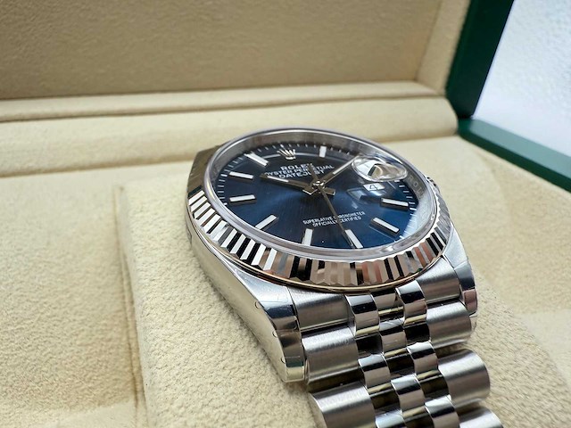 Rolex datejust 36 126234 | blue dial | jubilee | unworn | 2026 - afbeelding 10 van  12
