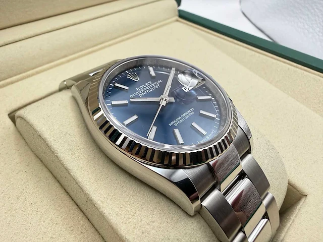 Rolex datejust 36 126234 | blue dial | unworn | 2026 - afbeelding 11 van  12