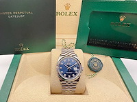 Rolex datejust 36 126234 | blue diamond dot dial | jubilee | unworn | 2026 - afbeelding 3 van  12