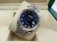 Rolex datejust 36 126234 | blue diamond dot dial | jubilee | unworn | 2026 - afbeelding 6 van  12