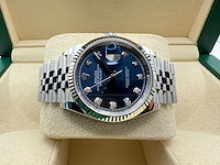 Rolex datejust 36 126234 | blue diamond dot dial | jubilee | unworn | 2026 - afbeelding 7 van  12