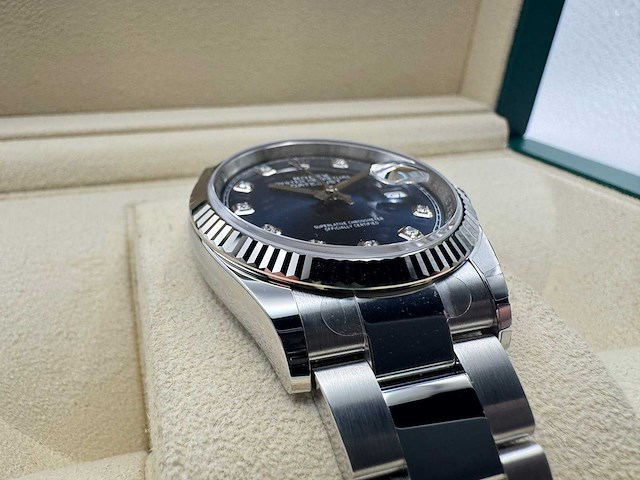 Rolex datejust 36 126234 | blue diamond dot | oyster | 2026 | unworn - afbeelding 8 van  9
