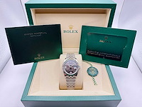 Rolex datejust 36 126234 | dark grey dial with diamonds on 6&9 | unworn | 2026 - afbeelding 4 van  12