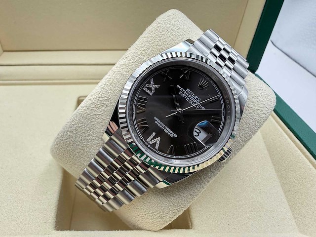 Rolex datejust 36 126234 | dark grey dial with diamonds on 6&9 | unworn | 2026 - afbeelding 6 van  12