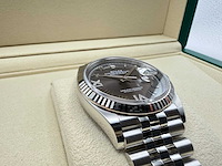 Rolex datejust 36 126234 | dark grey dial with diamonds on 6&9 | unworn | 2026 - afbeelding 10 van  12