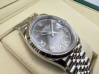 Rolex datejust 36 126234 | dark grey dial with diamonds on 6&9 | unworn | 2026 - afbeelding 11 van  12