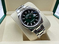 Rolex datejust 36 126234 | green ombre dial | unworn | 2026 - afbeelding 5 van  12