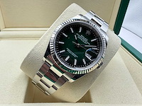 Rolex datejust 36 126234 | green ombre dial | unworn | 2026 - afbeelding 6 van  12