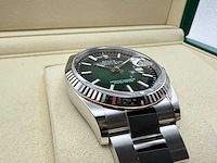 Rolex datejust 36 126234 | green ombre dial | unworn | 2026 - afbeelding 10 van  12