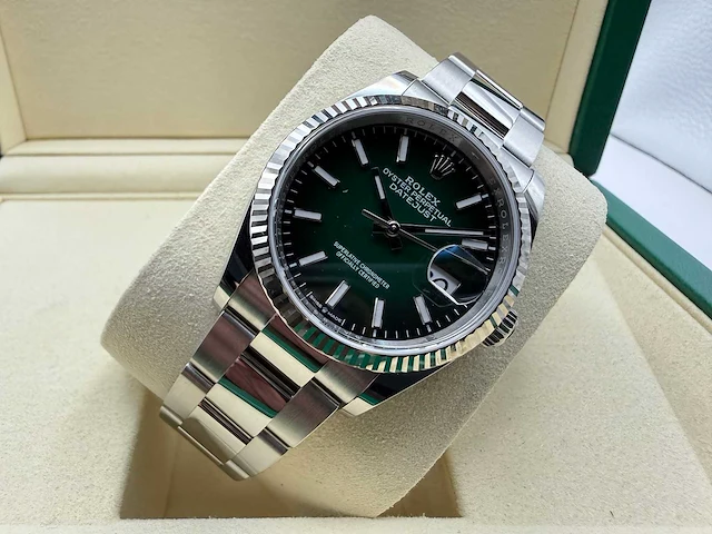 Rolex datejust 36 126234 | green ombre dial | unworn | 2026 - afbeelding 6 van  12