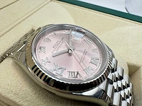 Rolex datejust 36 126234 | jubilee | pink diamonds on 6&9 | unworn | 2026 - afbeelding 7 van  10