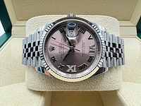 Rolex datejust 36 126234 | jubilee | pink diamonds on 6&9 | unworn | 2026 - afbeelding 4 van  10