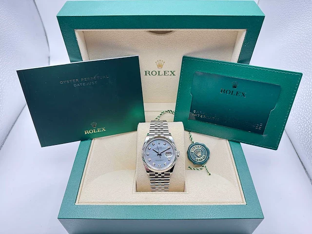 Rolex datejust 36 | 126234 | mother of pearl | jubilee | unworn | 2026 - afbeelding 3 van  12