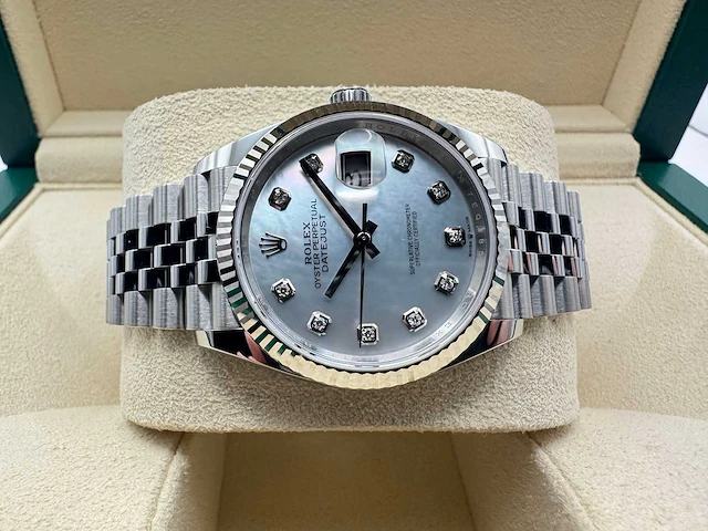 Rolex datejust 36 | 126234 | mother of pearl | jubilee | unworn | 2026 - afbeelding 7 van  12