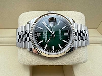 Rolex datejust 36 126234 | ombre green dial | jubilee | unworn | 2026 - afbeelding 7 van  12