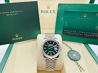 Rolex datejust 36 126234 | ombre green dial | jubilee | unworn | 2026 - afbeelding 3 van  12