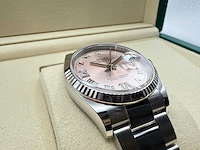 Rolex datejust 36 126234 | pink diamonds on 6&9 | oyster | 2026 | unworn - afbeelding 10 van  12