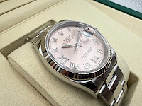 Rolex datejust 36 126234 | pink diamonds on 6&9 | oyster | 2026 | unworn - afbeelding 11 van  12