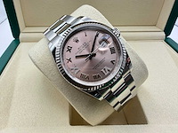 Rolex datejust 36 126234 | pink diamonds on 6&9 | oyster | 2026 | unworn - afbeelding 4 van  8