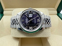 Rolex datejust 36 126234 | purple dial with diamonds on 6&9 - afbeelding 5 van  10
