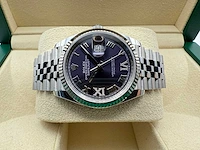 Rolex datejust 36 126234 | purple dial with diamonds on 6&9 - afbeelding 5 van  10
