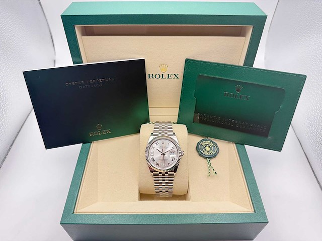 Rolex datejust 36 126234 | silver dial with diamonds | 2025 - afbeelding 4 van  12