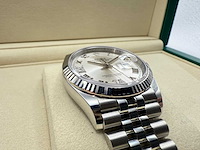 Rolex datejust 36 126234 | silver diamonds on 6&9 | jubilee | unworn | 2026 - afbeelding 10 van  11