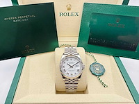 Rolex datejust 36 126234 | white roman | jubilee | 2026 | unworn - afbeelding 3 van  12