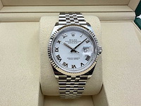 Rolex datejust 36 126234 | white roman | jubilee | 2026 | unworn