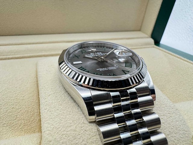 Rolex datejust 36 126234 | wimbledon dial | jubilee | 2026 | unworn - afbeelding 9 van  11