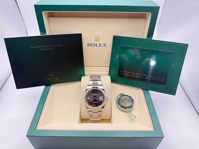 Rolex datejust 36 126234 | wimbledon dial | oyster | unworn | 2026 - afbeelding 4 van  12