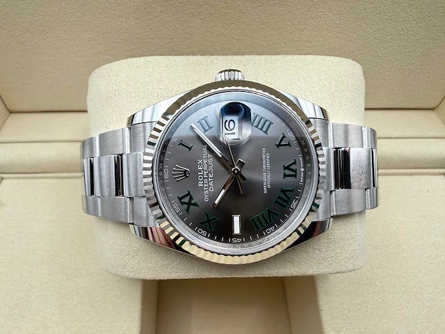 Rolex datejust 36 126234 | wimbledon dial | oyster | unworn | 2026 - afbeelding 7 van  12