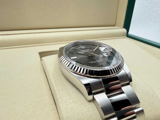 Rolex datejust 36 126234 | wimbledon dial | oyster | unworn | 2026 - afbeelding 10 van  12