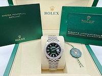 Rolex datejust 36 126284rbr | ombre green dial | jubilee | unworn | 2026 - afbeelding 3 van  12