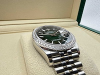 Rolex datejust 36 126284rbr | ombre green dial | jubilee | unworn | 2026 - afbeelding 10 van  12