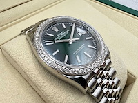 Rolex datejust 36 126284rbr | ombre green dial | jubilee | unworn | 2026 - afbeelding 11 van  12